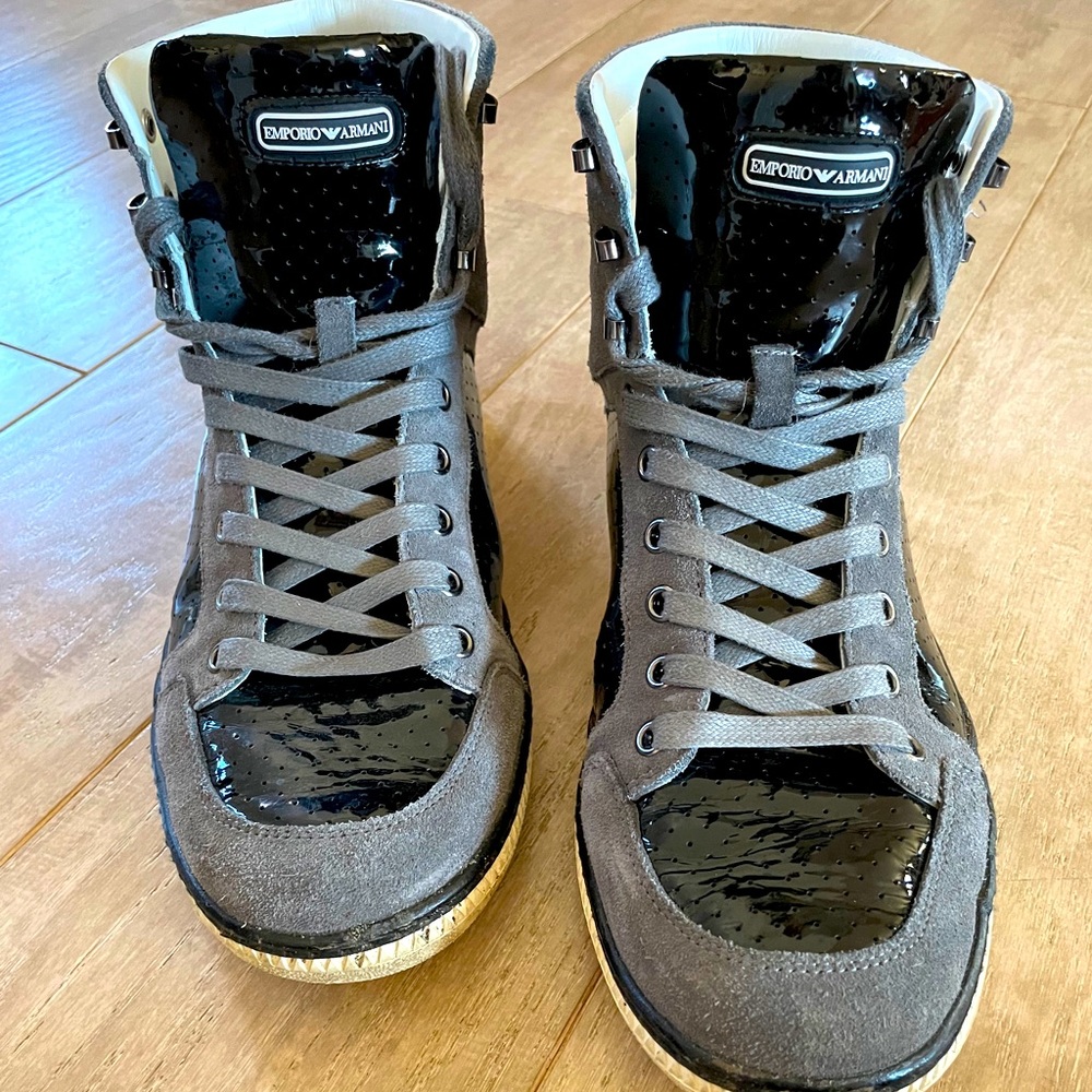 Emporia Armani men high top sneakers size 9